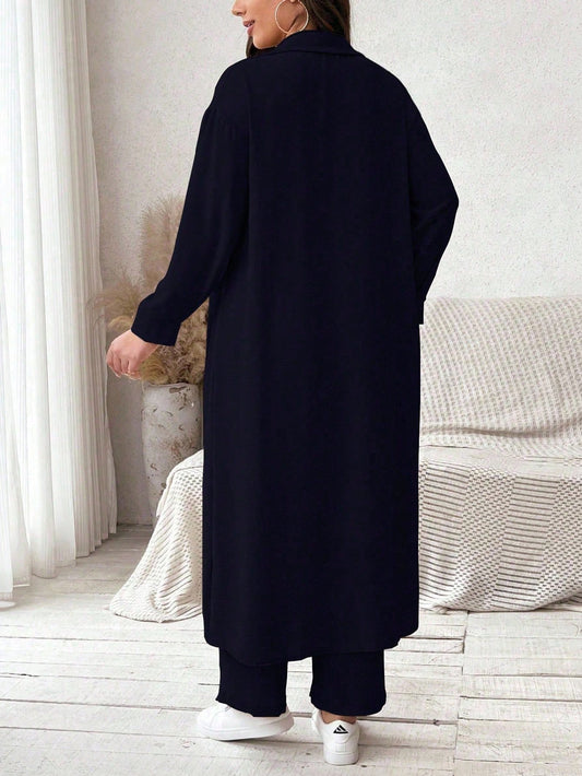 طقم فيونيل قميص طويل