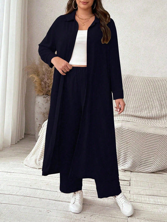 طقم فيونيل قميص طويل